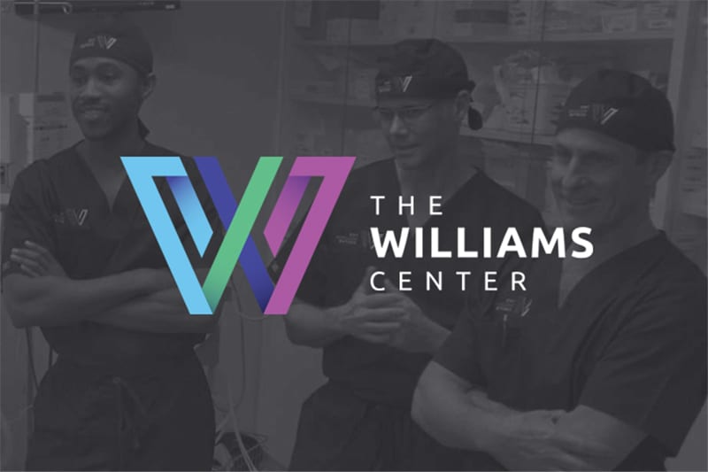 The Williams Center; image of doctors